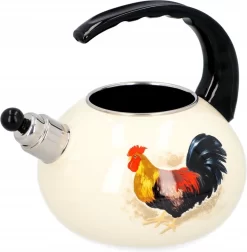 Emalia Kokosz Coq Sifflet Bouilloire Émail Crème 2,2 Litre - Bouilloire - Convient à Toutes Les Sources De Chaleur -Fournitures De Cuisine Boutique 1177x1200 5