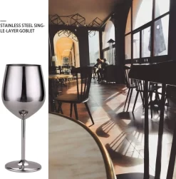 Verres à Vin En Acier Inoxydable - Coupes à Vin De Style Royal / Haute Qualité - - Perfect Pour La Home, Les Restaurants Et Les Fêtes - Verres à Champagne Produit Premium / Verres à Cocktail Toniques -Fournitures De Cuisine Boutique 1180x1200 4