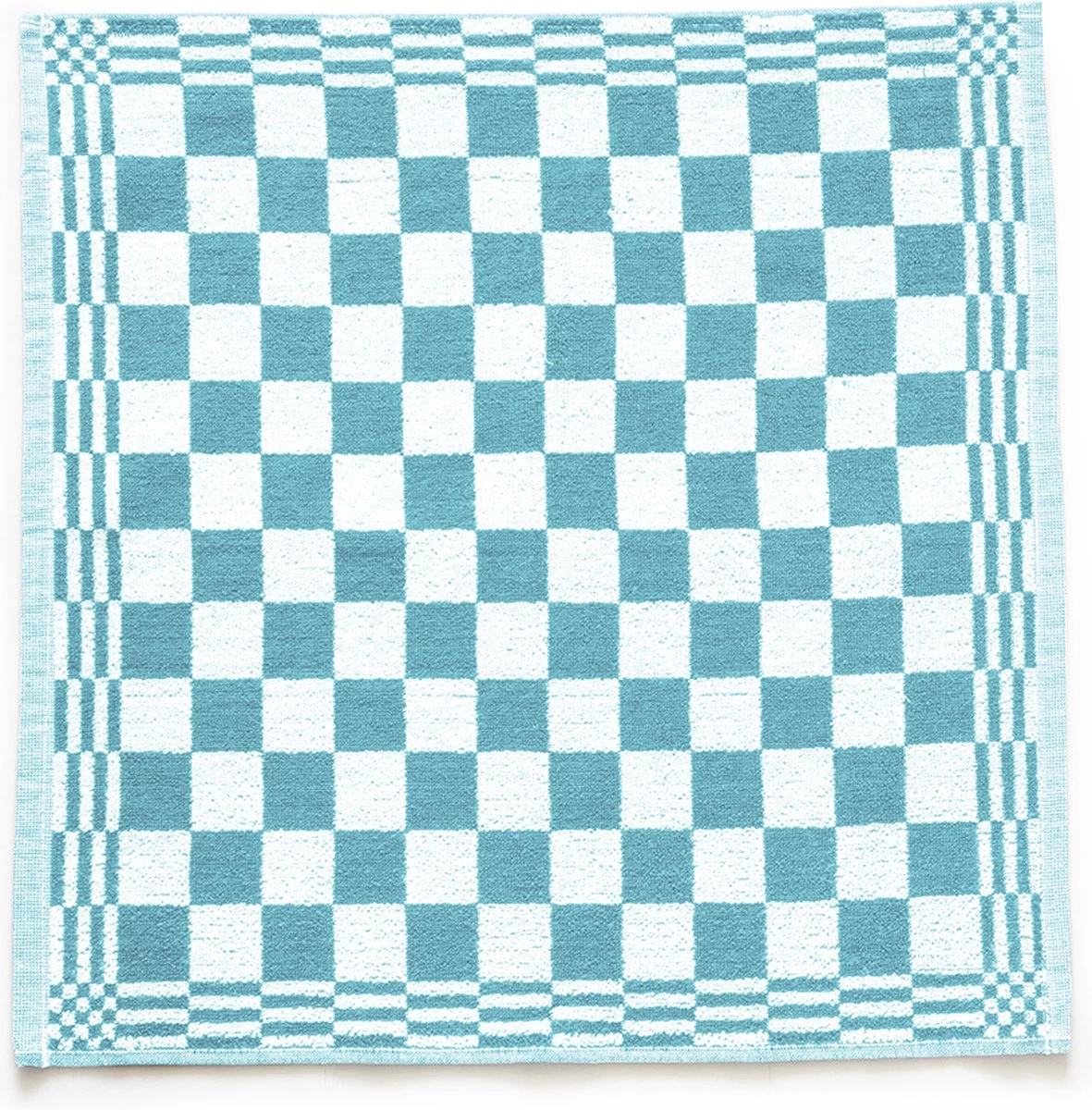 Set Essuies De Vaisselle Et Torchons Turquoise - Set De 12 - Carreaux - Essuies De Vaisselle Block - 100% Coton - 6 Torchons Restauration - 65x65cm - 6 Torchons - 50x50cm 2 Set Essuies De Vaisselle Et Torchons Turquoise - Set De 12 - Carreaux - Essuies De Vaisselle Block - 100% Coton - 6 Torchons Restauration - 65x65cm - 6 Torchons - 50x50cm – Image 2