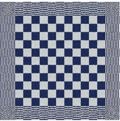 SERVIETTES DE CUISINE - Set De 6 Pièces - 100% COTON - 50x50cm - Blauw Wit - Qualité Restauration - Damier - Dream Textiles -Fournitures De Cuisine Boutique 1184x1200 7