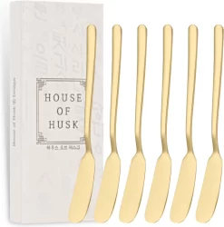 House Of Husk™ - Set De Couteaux à Beurre - Or - Acier Inoxydable - Couteau à Beurre - Couteaux à Tartiner - 6 Pièces 14 House Of Husk™ - Set De Couteaux à Beurre - Or - Acier Inoxydable - Couteau à Beurre - Couteaux à Tartiner - 6 Pièces -Fournitures De Cuisine Boutique 1185x1200 4