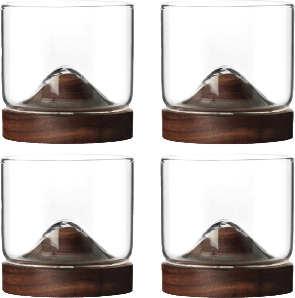 Verre à Whisky Aretica - Set De 4 - 250 Ml - Y Compris Sous-verre - Coffret Cadeau Whisky - Verres - Verres à Verres à Whisky - Marron - Glas - Bois - 7,3 X 7,3 X 7 Cm 1 Verre à Whisky Aretica - Set De 4 - 250 Ml - Y Compris Sous-verre - Coffret Cadeau Whisky - Verres - Verres à Verres à Whisky - Marron - Glas - Bois - 7,3 X 7,3 X 7 Cm