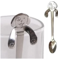 12 Cuillères à Café Suspendues Pour Chien - Café Et Thé - Cuillère à Motif Chien - Cuillère à Café - Acier Inoxydable - Couleur Argent -Fournitures De Cuisine Boutique 1188x1200 1