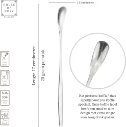 House Of Husk™ - Set De Cuillères à Thé Longues - 17CM - Argent - Cuillère à Boisson Longue En Argent - Cuillère à Sorbe - Cuillère à Latte Macchiato - Cuillère à Café - Acier Inoxydable - 6 Pièces 9 House Of Husk™ - Set De Cuillères à Thé Longues - 17CM - Argent - Cuillère à Boisson Longue En Argent - Cuillère à Sorbe - Cuillère à Latte Macchiato - Cuillère à Café - Acier Inoxydable - 6 Pièces -Fournitures De Cuisine Boutique 1188x1200 3
