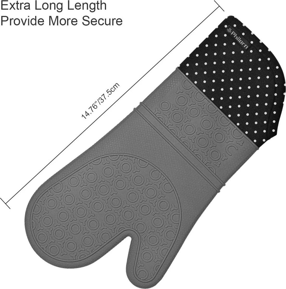 Ensemble De Gants De Cuisine De Luxe – Textile De Cuisine Aid – Accessoires De Four – Gloves De Four 3 Ensemble De Gants De Cuisine De Luxe – Textile De Cuisine Aid – Accessoires De Four – Gloves De Four – Image 3