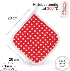 Gant De Cuisine Avec Manique Gants De Four - Pois Blancs Katoen , Maniques Résistant à La Chaleur Jusqu'à 200°C Set De 2 Maniques Et Gants De Four Set Gants De Four -Fournitures De Cuisine Boutique 1195x1200 13