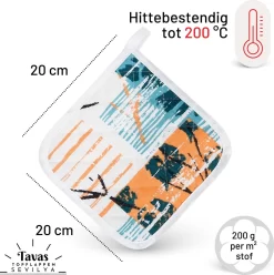 Sevilya Gant De Four Avec Manique - Katoen D'été, Thermolite Résistant à La Chaleur Jusqu'à 200°C Set De 2 Gants De Four Et Gants De Maniques Set Gants De Four -Fournitures De Cuisine Boutique 1195x1200 14