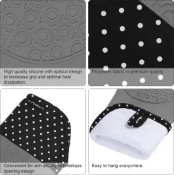 Ensemble De Gants De Cuisine De Luxe – Textile De Cuisine Aid – Accessoires De Four – Gloves De Four 13 Ensemble De Gants De Cuisine De Luxe – Textile De Cuisine Aid – Accessoires De Four – Gloves De Four -Fournitures De Cuisine Boutique 1197x1200 18