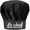Le Chef Cadeau Toque Noir Femme Et Homme - Cadeau Fête Des Pères, Fête Des Mères, Anniversaire