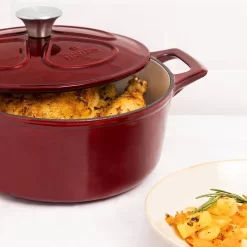 Cocotte En Fonte Navaris Avec Couvercle - Faitout - Poêle émaillée - Convient Pour Cuisson Induction, Gaz Et Vitrocéramique - Rouge Bordeaux -Fournitures De Cuisine Boutique 1199x1200 11