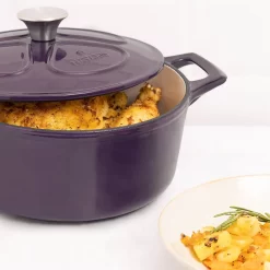 Cocotte En Fonte Navaris Avec Couvercle - Navaris émaillée - Convient à La Cuisson Induction, Gaz Et Céramique - Violet -Fournitures De Cuisine Boutique 1199x1200 13