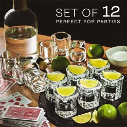12 Verres à Shot Carrés En Verre 6cl - Passe Au Lave-vaisselle - Stable Grâce Au Fond épais - Des Verres à Shot Pour Toutes Les Fêtes -Fournitures De Cuisine Boutique 1199x1200 22