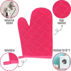 Tavas Gants De Gants De Four Résistants à La Chaleur 4 Pièces Rose Gant De Four En Katoen, Thermolite Jusqu'à 200°C 8 Tavas Gants De Gants De Four Résistants à La Chaleur 4 Pièces Rose Gant De Four En Katoen, Thermolite Jusqu'à 200°C -Fournitures De Cuisine Boutique 1199x1200 25