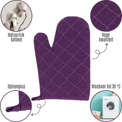 Tavas Gants De Gants De Four Résistants à La Chaleur 8 Pièces Violet Gant De Four En Katoen, Thermolite Jusqu'à 200°C 8 Tavas Gants De Gants De Four Résistants à La Chaleur 8 Pièces Violet Gant De Four En Katoen, Thermolite Jusqu'à 200°C -Fournitures De Cuisine Boutique 1199x1200 26