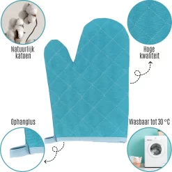Tavas Gants De Gants De Four Résistants à La Chaleur 8 Pièces Turquoise Gant De Four Katoen, Thermolite Jusqu'à 200°C 8 Tavas Gants De Gants De Four Résistants à La Chaleur 8 Pièces Turquoise Gant De Four Katoen, Thermolite Jusqu'à 200°C -Fournitures De Cuisine Boutique 1199x1200 30