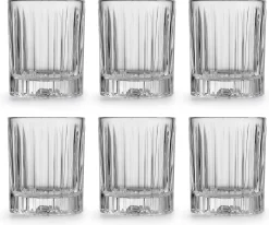 Verre à Boire Libbey Flashback - 355 Ml / 35,5 Cl - 6 Pièces - Passe Au Lave-vaisselle - Haute Qualité - Verre Robuste - Design Vintage Classique