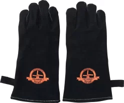 Gants De BBQ En Cuir The Windmill - Ensemble De 2 Pièces - Cuir Noir - Coutures Kevlar -Fournitures De Cuisine Boutique 1200x1002 5