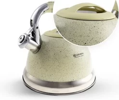 Edënbërg Classic Line - Bouilloire Sifflante En Acier Inoxydable - 3,2 Litres - Acier Inoxydable - Crème -Fournitures De Cuisine Boutique 1200x1003 1