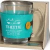 Verre à Thé - Avec Vous, Un Thé Est Toujours Une Bonne Idée - Fourni Avec Un Ruban De Soie Avec Le Texte "Surtout Voor Jou" - Dans Un Coffret Cadeau Avec Ruban De Couleur