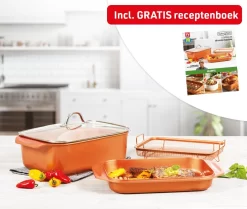 Livington Copperline WonderCooker - Ensemble De Cuisine 14 En 1 - Casserole, Poêle à Griller, Mijoteuse Et Plus - Ensemble De Cuisine Pour Tous Les Types De Cuisinières, Y Compris L'induction 27 Livington Copperline WonderCooker - Ensemble De Cuisine 14 En 1 - Casserole, Poêle à Griller, Mijoteuse Et Plus - Ensemble De Cuisine Pour Tous Les Types De Cuisinières, Y Compris L'induction -Fournitures De Cuisine Boutique 1200x1014 6
