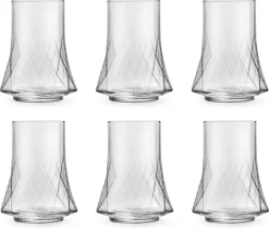 Verre à Long Drink Libbey Divergence - 350 Ml / 35 Cl - 6 Pièces - Passe Au Lave-vaisselle - Design Uniek - Haute Qualité