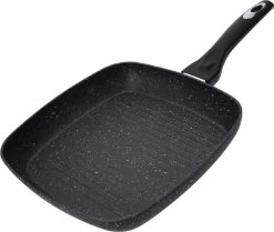 Poêle Noire Avec Revêtement Antiadhésif 26 Cm - Ustensiles De Cuisine - Ustensiles De Cuisine - Cuisson - Friture De Viande - Casseroles Et Poêles - Poêles / Poêles En Aluminium