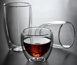 Verres à Double Paroi - Set De 6 Pièces - 350 Ml - Verre Thermique - Verres à Café - Verres à Thé - Boissons Chaudes Et Froides - Coffret Cadeau -Fournitures De Cuisine Boutique 1200x1019