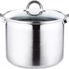Marmite à Soupe En Acier Inoxydable De Luxe Oneiro - 9,5 Litres - ø26 X H 19 Cm - Cuisine - Salle à Manger - Cuisine - Poêle - Induction - Gaz - Casseroles - Poêles