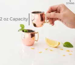 TACHES | Verres à Shot Moscow Mule | Coupes De Mule De Moscou| Tasses à Cocktail | Verre à Shot | Verres à Liqueur |Ensemble: 4 Pièces| -Fournitures De Cuisine Boutique 1200x1034 2