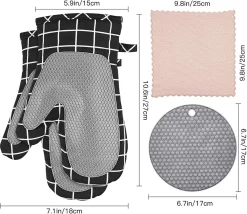Gants De Four Zacro - Set De 10 Pièces - Protection Jusqu'à 260 °C - Gants De Four Avec 2 Maniques - Résistant à La Chaleur - Cuisson 12 Gants De Four Zacro - Set De 10 Pièces - Protection Jusqu'à 260 °C - Gants De Four Avec 2 Maniques - Résistant à La Chaleur - Cuisson -Fournitures De Cuisine Boutique 1200x1038 8