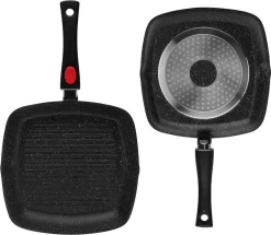 Edënberg Black Line - Poêle à Griller En Céramique Avec Couvercle - 24x24 Cm - Revêtement Antiadhésif 3 Couches ! -Fournitures De Cuisine Boutique 1200x1043 2