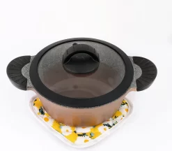 Maniques Tavas Résistantes à La Chaleur | 2 Pièces | Katoen, Thermolite | Jusqu'à 220°C | Jaune Avec Des Marguerites -Fournitures De Cuisine Boutique 1200x1049 11