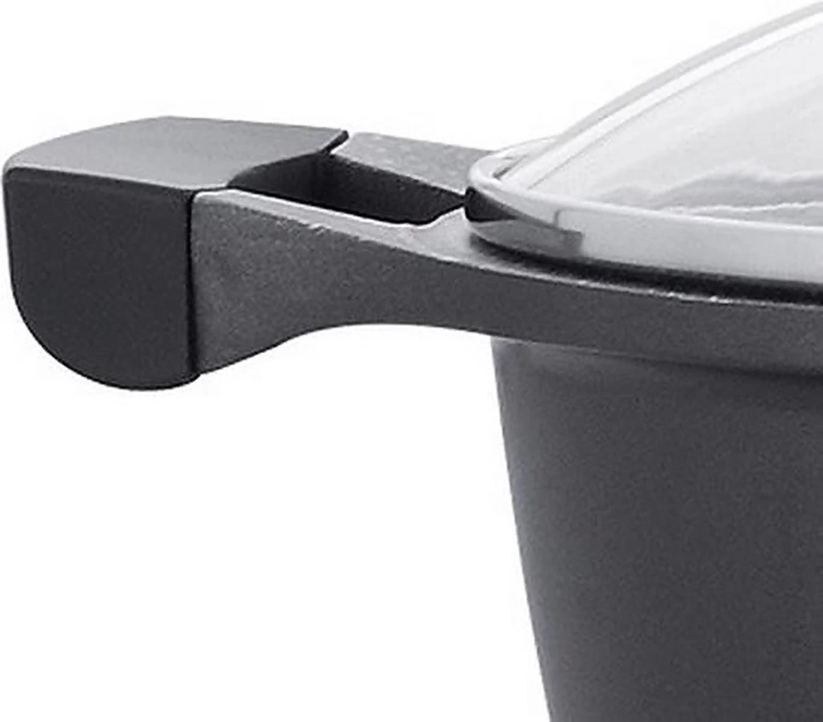 Luxe Swiss De Luxe - 24 Cm - Marmite à Soupe - Pan - Induction - Revêtement Antiadhésif - Avec Couvercle En Verre - 3,8 Litres - Zwart 2 Luxe Swiss De Luxe - 24 Cm - Marmite à Soupe - Pan - Induction - Revêtement Antiadhésif - Avec Couvercle En Verre - 3,8 Litres - Zwart – Image 2