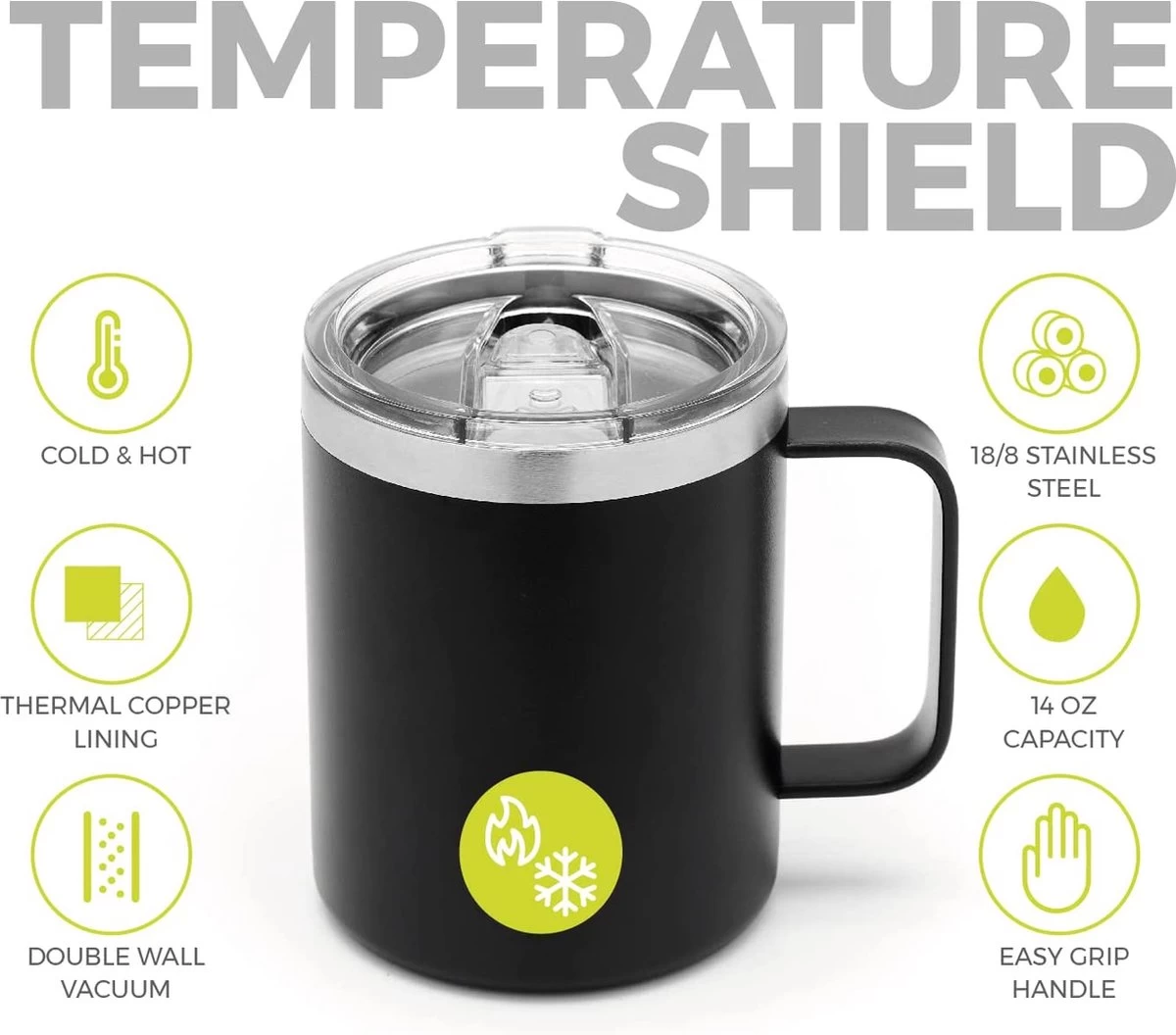 Balibetov 355 Ml Tasse à Café Isotherme à Emporter - Tasse à Café Isotherme En Acier Inoxydable à Emporter - Idéale Pour Les Voyages, Outdoor, Le Thé, Le Vin, La Bière Et Plus Encore (noir) 4 Balibetov 355 Ml Tasse à Café Isotherme à Emporter - Tasse à Café Isotherme En Acier Inoxydable à Emporter - Idéale Pour Les Voyages, Outdoor, Le Thé, Le Vin, La Bière Et Plus Encore (noir) – Image 4