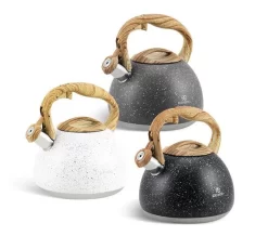 Edënbërg Black Line - Bouilloire Sifflante De Luxe En Acier Inoxydable - 3,0 Litres - Noir -Fournitures De Cuisine Boutique 1200x1057