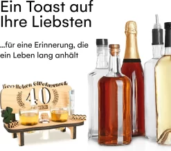 Brynnberg Schnapsbank Mit Jahreszahl - Holz Lorbeerkranz Mit Zahl Engraving - Gift Zum 40 Hochzeitstag Couple Anniversary - Geburtstag Und Pärchen Gift Idea - Schnapsgläser Latte Mit 2 Gläsern 8 Brynnberg Schnapsbank Mit Jahreszahl - Holz Lorbeerkranz Mit Zahl Engraving - Gift Zum 40 Hochzeitstag Couple Anniversary - Geburtstag Und Pärchen Gift Idea - Schnapsgläser Latte Mit 2 Gläsern -Fournitures De Cuisine Boutique 1200x1059 1