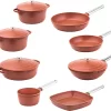 Westinghouse Performance Series - Ensemble De Casseroles 13 Pièces - Rouge - Ensemble Complet De Casseroles Avec 8 Casseroles - Cocottes, Poêle, Poêle Wok, Poêle à Frire, Poêle à Griller, Casserole