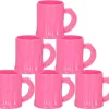 20x Verres à Liqueur En Plastique Rose 2,5 Cl - Verres à Liqueur Incassables Pour Gay Pride/ Enterrement De Vie De Garçon