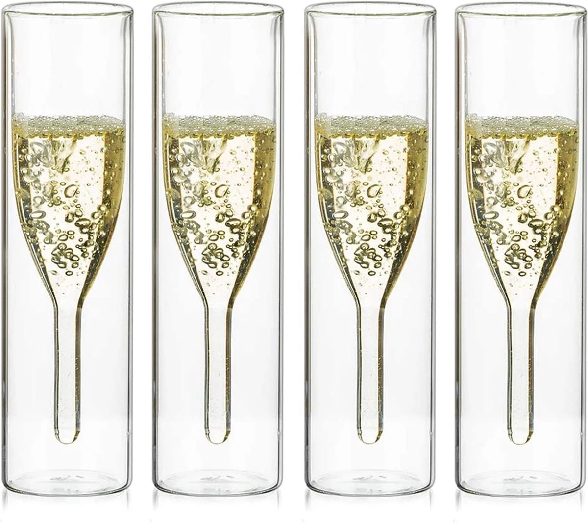 Verres En Cristal De Glas à Champagne à Double Paroi Massief , Tasses En Verres Transparent Sans Tige De Tulipe Classique, Verres à Toast Soufflés à La Bouche Pour La Restauration, Les Mariages, Les Fêtes, Les Bars, Les Réunions De Famille (4) 1 Verres En Cristal De Glas à Champagne à Double Paroi Massief , Tasses En Verres Transparent Sans Tige De Tulipe Classique, Verres à Toast Soufflés à La Bouche Pour La Restauration, Les Mariages, Les Fêtes, Les Bars, Les Réunions De Famille (4)