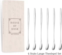 House Of Husk™ - Set De Cuillères à Thé Longues - 17CM - Argent - Cuillère à Boisson Longue En Argent - Cuillère à Sorbe - Cuillère à Latte Macchiato - Cuillère à Café - Acier Inoxydable - 6 Pièces 13 House Of Husk™ - Set De Cuillères à Thé Longues - 17CM - Argent - Cuillère à Boisson Longue En Argent - Cuillère à Sorbe - Cuillère à Latte Macchiato - Cuillère à Café - Acier Inoxydable - 6 Pièces -Fournitures De Cuisine Boutique 1200x1069