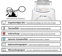 DUOS Gläser 2x (80, 200, 310, 400ml) - Feelino Verres à Double Paroi/verres Thermo/verres à Thé/verres à Café Avec Effet Flottant Garder Les Boissons Chaudes Plus Longtemps Et Froides Plus Longtemps 12 DUOS Gläser 2x (80, 200, 310, 400ml) - Feelino Verres à Double Paroi/verres Thermo/verres à Thé/verres à Café Avec Effet Flottant Garder Les Boissons Chaudes Plus Longtemps Et Froides Plus Longtemps -Fournitures De Cuisine Boutique 1200x1071 7