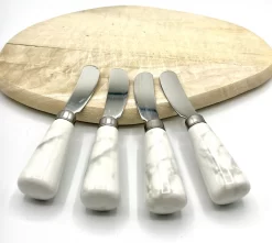 Couteau à Beurre 4 Pièces - Couteaux Pour Le Snack - Couteaux à Tapas - Couteaux à Tartiner - Couverts à Boire - 12 Cm - Manche Design En Marbre - Argent - Eetsmaakvol.nl 8 Couteau à Beurre 4 Pièces - Couteaux Pour Le Snack - Couteaux à Tapas - Couteaux à Tartiner - Couverts à Boire - 12 Cm - Manche Design En Marbre - Argent - Eetsmaakvol.nl -Fournitures De Cuisine Boutique 1200x1072