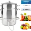 AREBOS Presse Fruits Extracteur Vapeur Presse-agrumes Cuiseur Vapeur Extracteur De Jus Ø 26cm