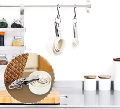 Cuillère Doseuse, Cuillère, Cuillère Doseuse, 8 Cuillères Doseuses Et Cuillères Pour La Cuisine, Lot De 4 Tasses Et 4 Cuillères Doseuses Pour La Cuisine, Pour Mesurer Les Ustensiles De Cuisine (blanc) -Fournitures De Cuisine Boutique 1200x1090 1