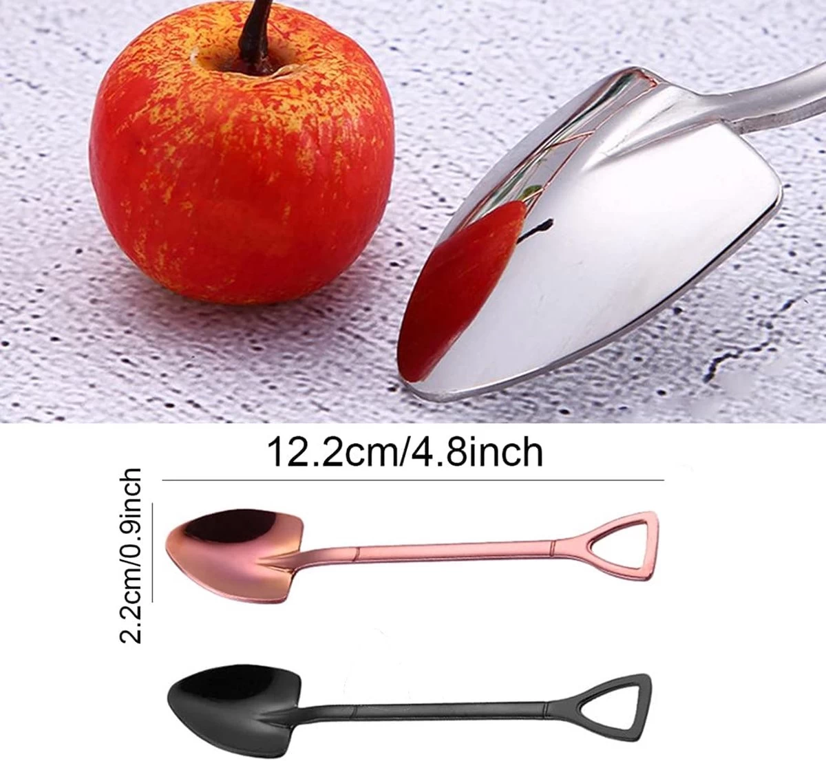 Rolin Roly Set De 7 Cuillères à Mélanger En Acier Inoxydable En Forme De Cuillère, Cuillère à Dessert Colorée, Cuillère à Latte Arc-en-ciel Pour Café Au Lait, Dessert Expresso 5 Rolin Roly Set De 7 Cuillères à Mélanger En Acier Inoxydable En Forme De Cuillère, Cuillère à Dessert Colorée, Cuillère à Latte Arc-en-ciel Pour Café Au Lait, Dessert Expresso – Image 5