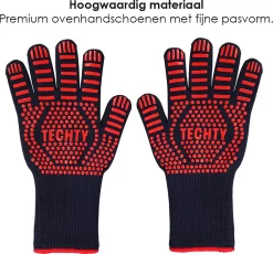 Gants Pour BBQ Et Four Gants Résistants à La Chaleur (2 Pièces) - Jusqu'à 500°C - Siliconen / Antidérapant - Extra Long - Protection Des Bras - Résistant Aux Coupures - Double Doublure - Rouge -Fournitures De Cuisine Boutique 1200x1115 6