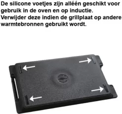 Plaque De Eurolux Avec Poignées En Acier Inoxydable - 41 X 24 X 2,5 Cm - Zwart - Aluminium - Convient à Toutes Les Sources De Chaleur 9 Plaque De Eurolux Avec Poignées En Acier Inoxydable - 41 X 24 X 2,5 Cm - Zwart - Aluminium - Convient à Toutes Les Sources De Chaleur -Fournitures De Cuisine Boutique 1200x1119