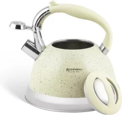 Edënbërg Classic Line - Bouilloire Sifflante En Acier Inoxydable - 3,2 Litres - Acier Inoxydable - Crème -Fournitures De Cuisine Boutique 1200x1127