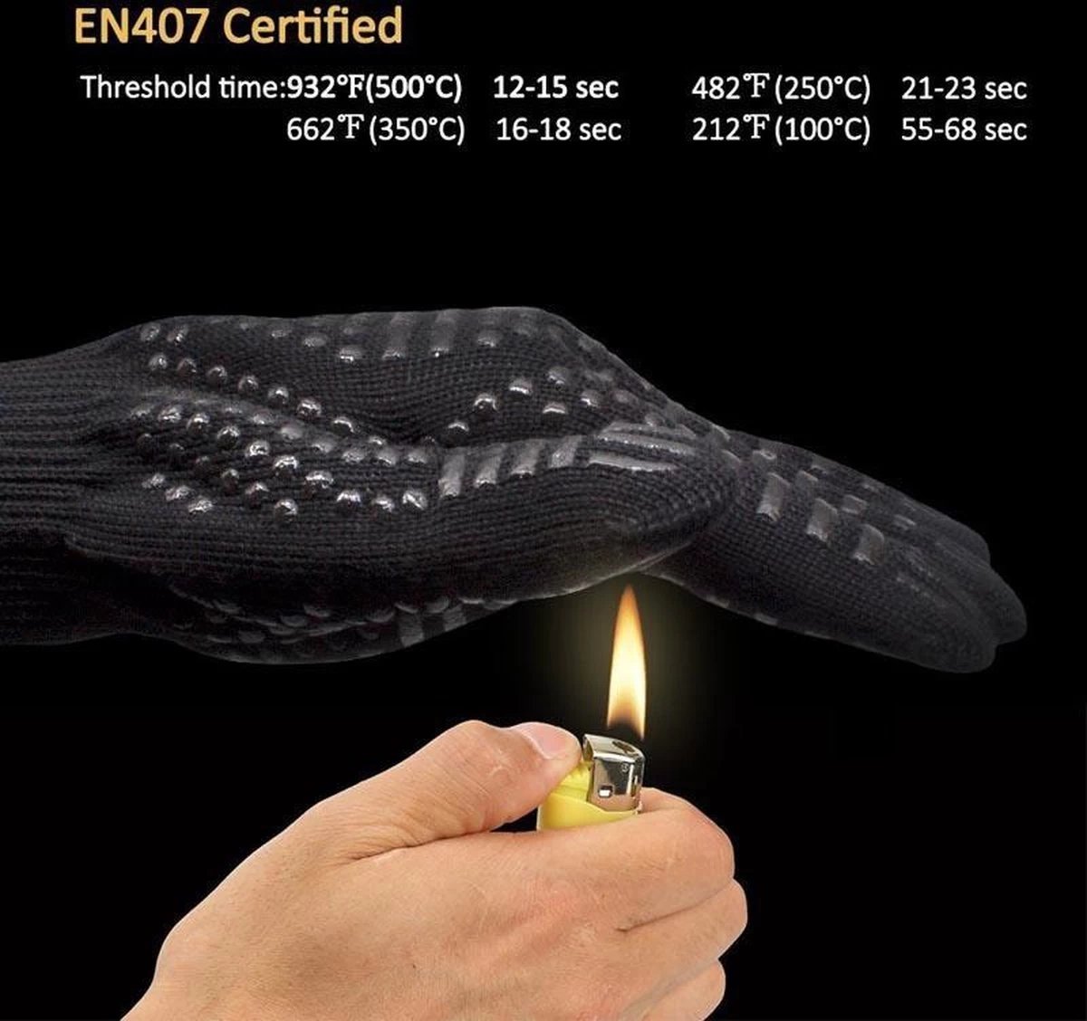 Gants De Barbecue (1 Paire / 2 Pièces) - BBQ - Gants De Four - Gants De Gants De Four - Résistant à La Chaleur Jusqu'à 500 Degrés Celsius - Antidérapant - Accessoires De BBQ - Feu - Cuisson - Four 2 Gants De Barbecue (1 Paire / 2 Pièces) - BBQ - Gants De Four - Gants De Gants De Four - Résistant à La Chaleur Jusqu'à 500 Degrés Celsius - Antidérapant - Accessoires De BBQ - Feu - Cuisson - Four – Image 2