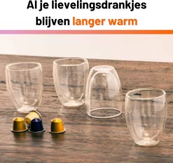 Verres à Double Paroi - Avec Cuillère à Café - Set De 2 Pièces - Cappuccino/Latte Macchiato - Verres à Thé - Verres Thermo - Verres à Thé - 350 Ml -Fournitures De Cuisine Boutique 1200x1132 3